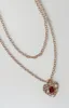 Romy Necklace Gold/Red sold by White Fox Boutique