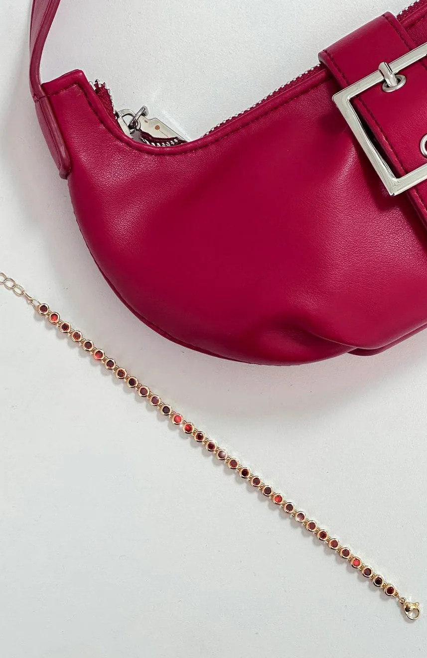 Adele Bracelet Gold/Red sold by White Fox Boutique product image thumbnail 3