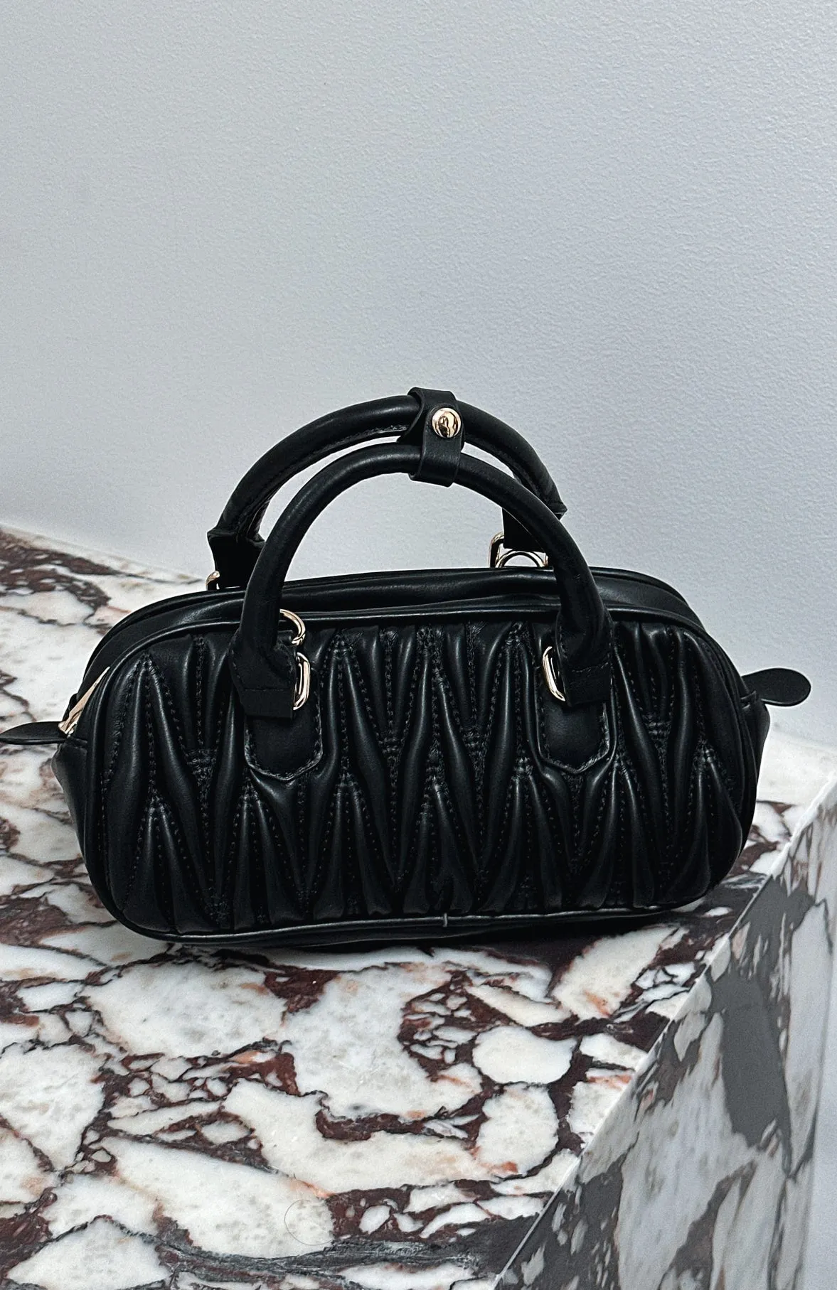 Harper Top Handle Bag Black sold by White Fox Boutique