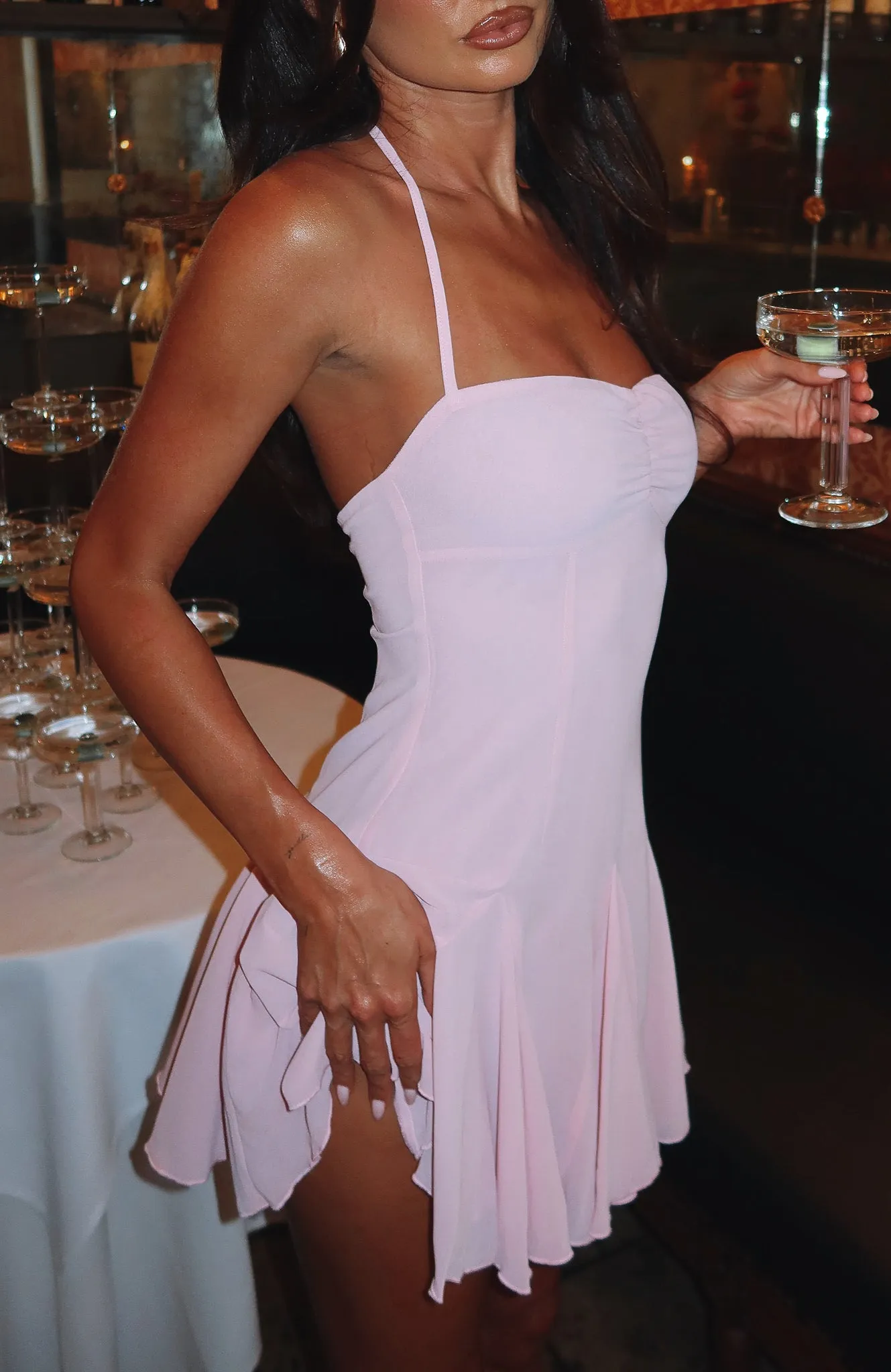 Think I'm In Love Mini Dress Pink sold by White Fox Boutique product image thumbnail 2