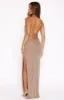 Beautiful Life Beaded Maxi Skirt Nude sold by White Fox Boutique
