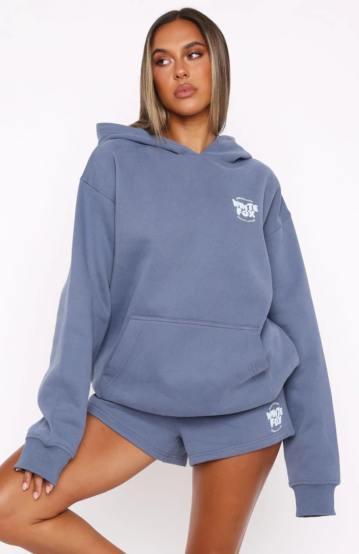 With Love For You Oversized Hoodie Ocean sold by White Fox Boutique product image thumbnail 3
