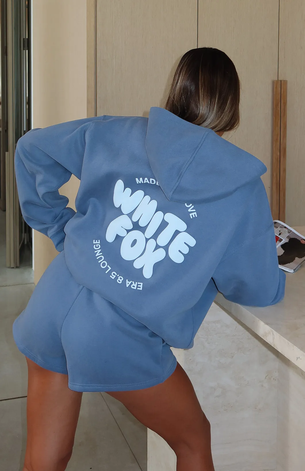 With Love For You Oversized Hoodie Ocean sold by White Fox Boutique