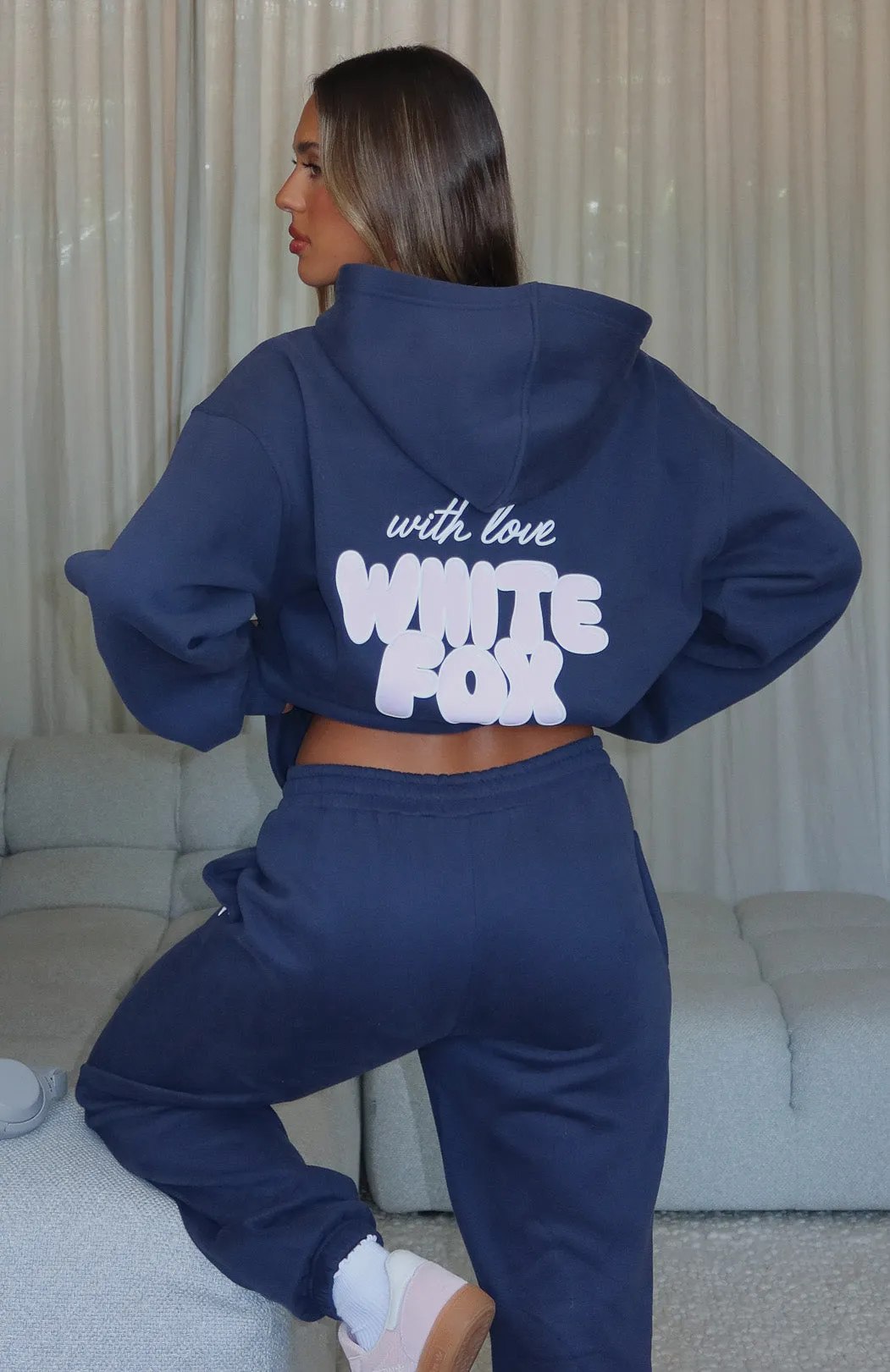 With Love Always Sweatpants Navy sold by White Fox Boutique product image thumbnail 5