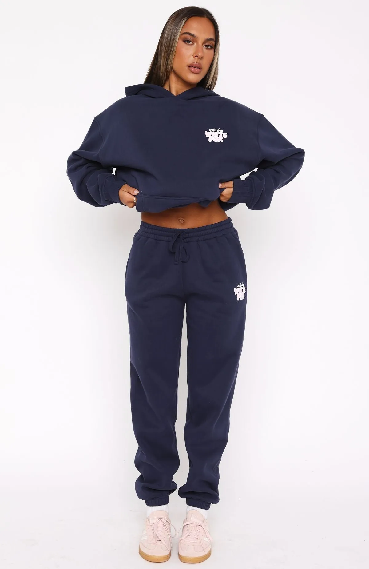 With Love Always Sweatpants Navy sold by White Fox Boutique product image thumbnail 2