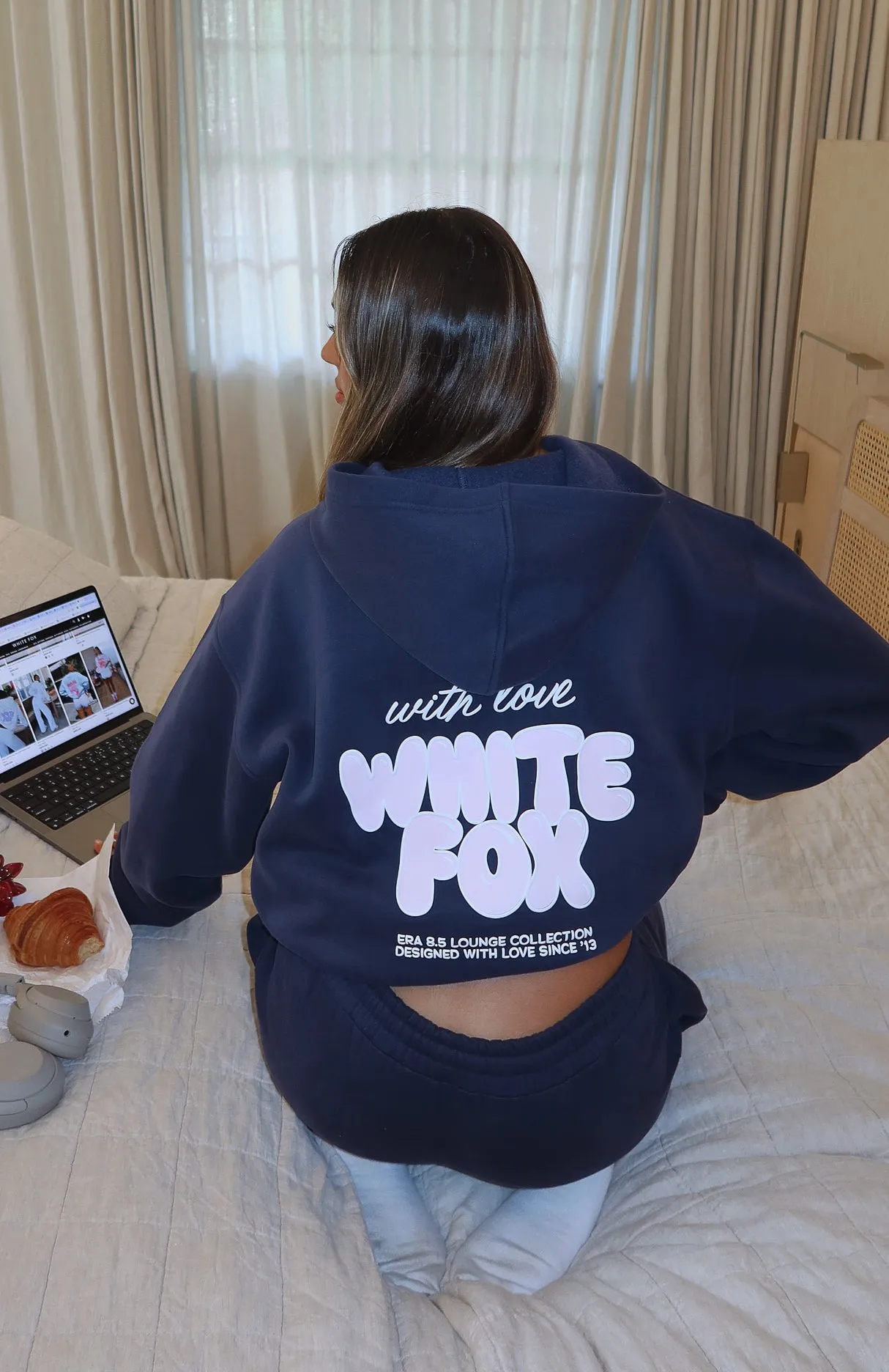 With Love Always Oversized Hoodie Navy sold by White Fox Boutique