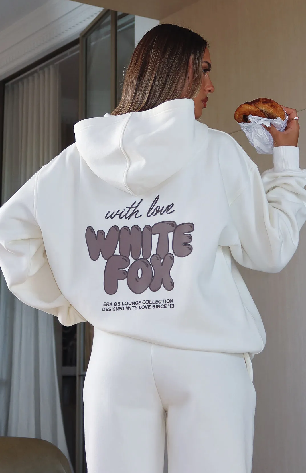 With Love Always Oversized Hoodie Cream sold by White Fox Boutique