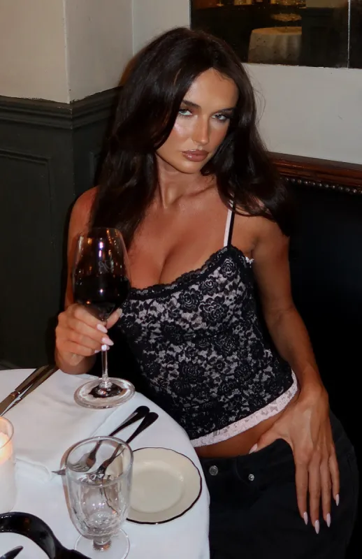 Lots Of Lust Lace Cami Black sold by White Fox Boutique