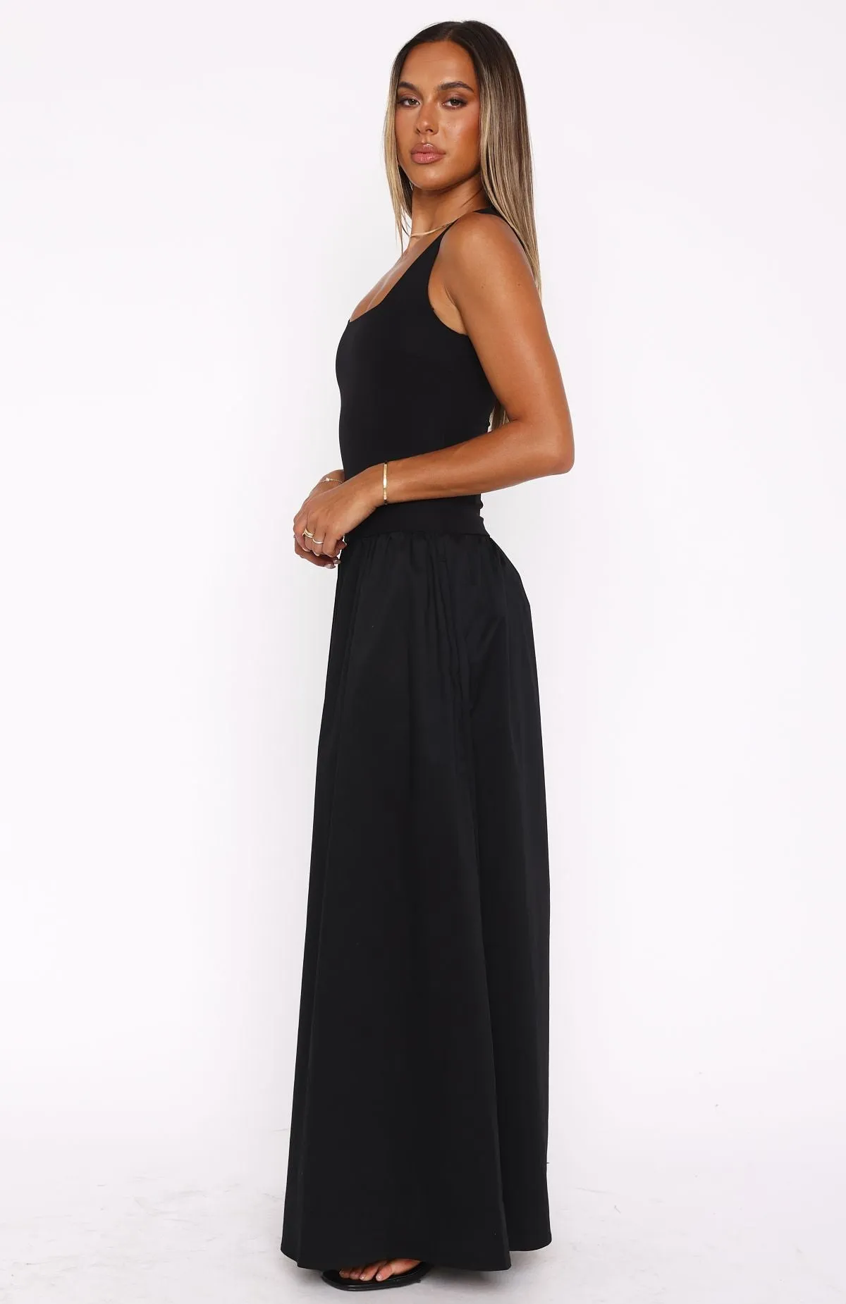 Summer Delight Maxi Dress Black sold by White Fox Boutique product image thumbnail 3