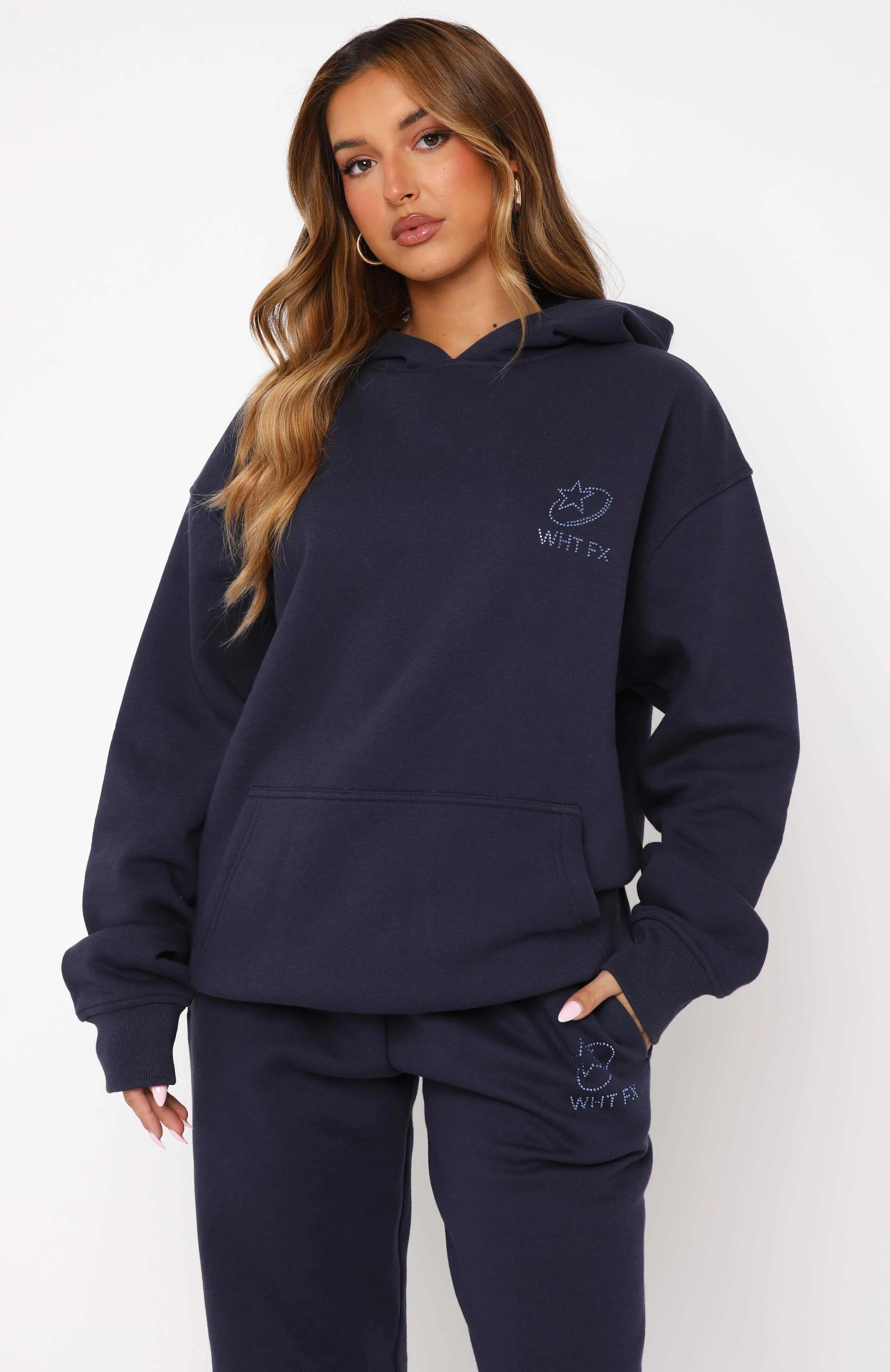 Always Shining Oversized Hoodie Navy sold by White Fox Boutique product image thumbnail 2