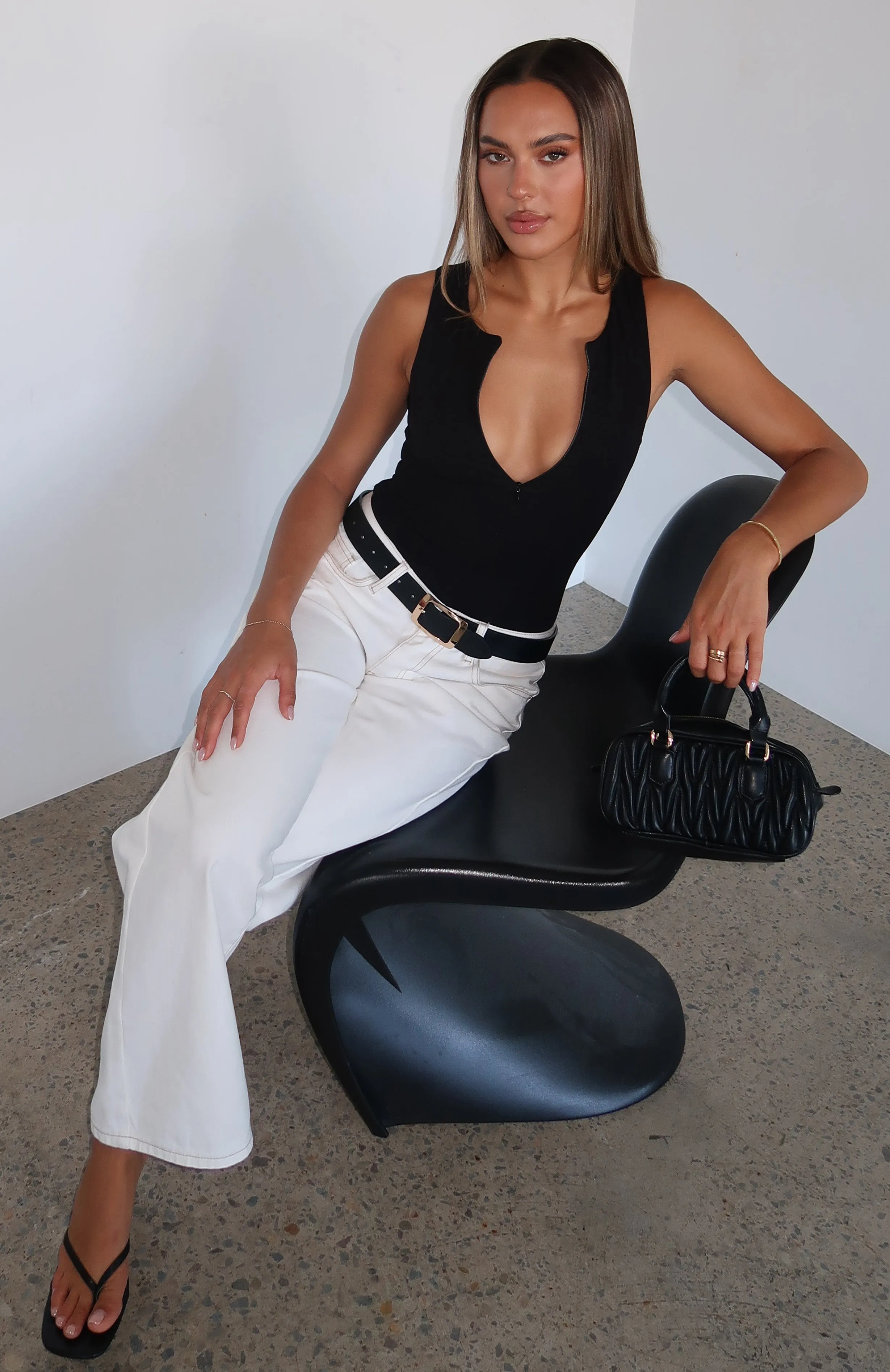 Hot Moves Bodysuit Black sold by White Fox Boutique