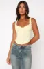 Moving Too Quick Bustier Lemon sold by White Fox Boutique