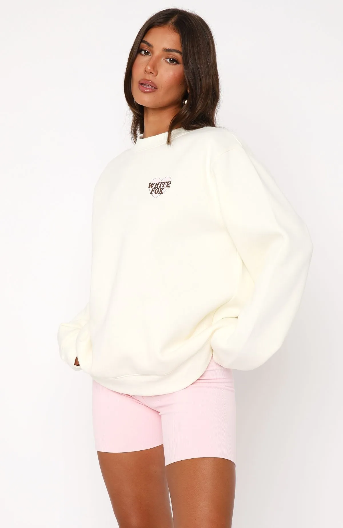 Want You For Life Oversized Sweater Cream sold by White Fox Boutique product image thumbnail 3