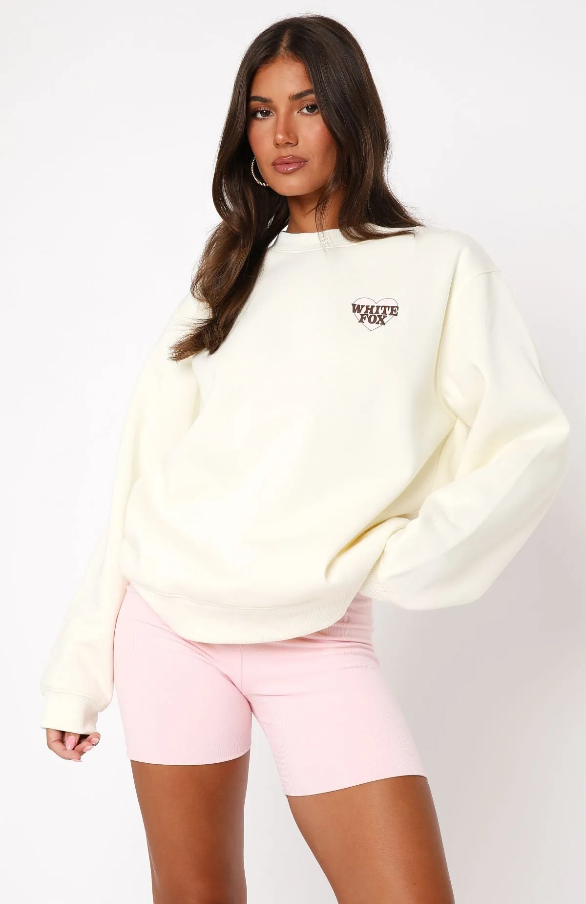 Want You For Life Oversized Sweater Cream sold by White Fox Boutique product image thumbnail 2