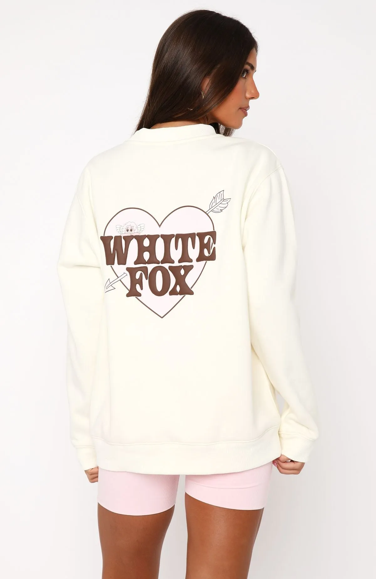 Want You For Life Oversized Sweater Cream sold by White Fox Boutique product image thumbnail 4