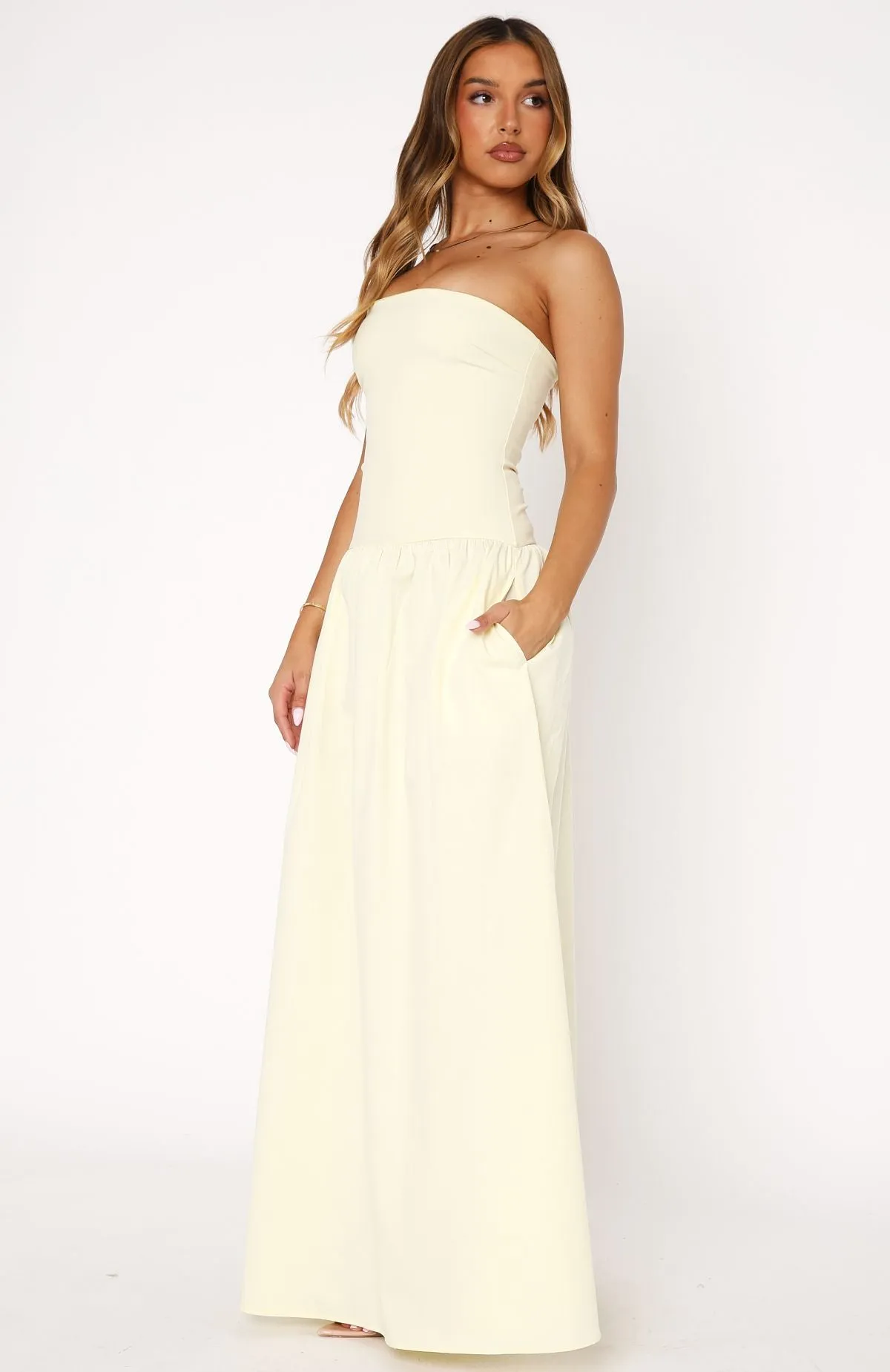 Take Back Maxi Dress Lemon sold by White Fox Boutique product image thumbnail 3