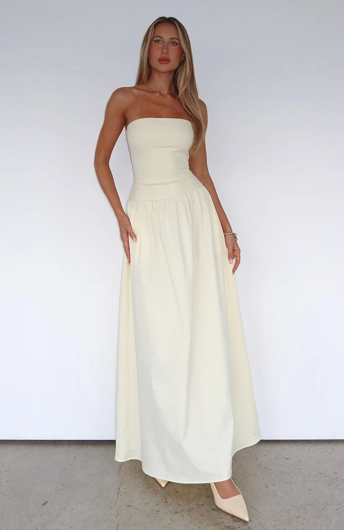 Take Back Maxi Dress Lemon sold by White Fox Boutique