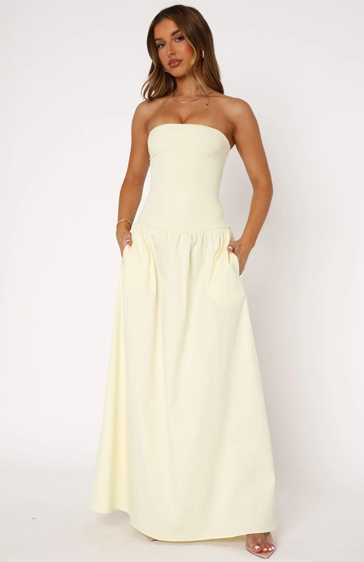 Take Back Maxi Dress Lemon sold by White Fox Boutique product image thumbnail 2
