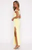 Little Bit Dramatic Maxi Dress Lemon sold by White Fox Boutique