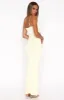 Hit The City Maxi Dress Lemon sold by White Fox Boutique