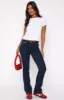 Wait For No One Low Rise Bootleg Jeans Dark Blue sold by White Fox Boutique