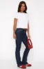 Wait For No One Low Rise Bootleg Jeans Dark Blue sold by White Fox Boutique