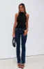 Wait For No One Low Rise Bootleg Jeans Dark Blue sold by White Fox Boutique