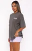 Everything Is Peachy Oversized Tee Charcoal sold by White Fox Boutique