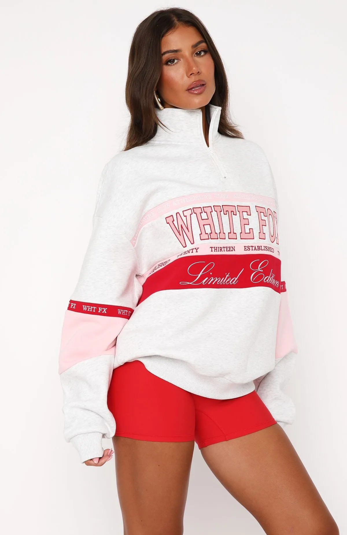 Breaking Ground Zip Front Sweater Grey Marle sold by White Fox Boutique product image thumbnail 3