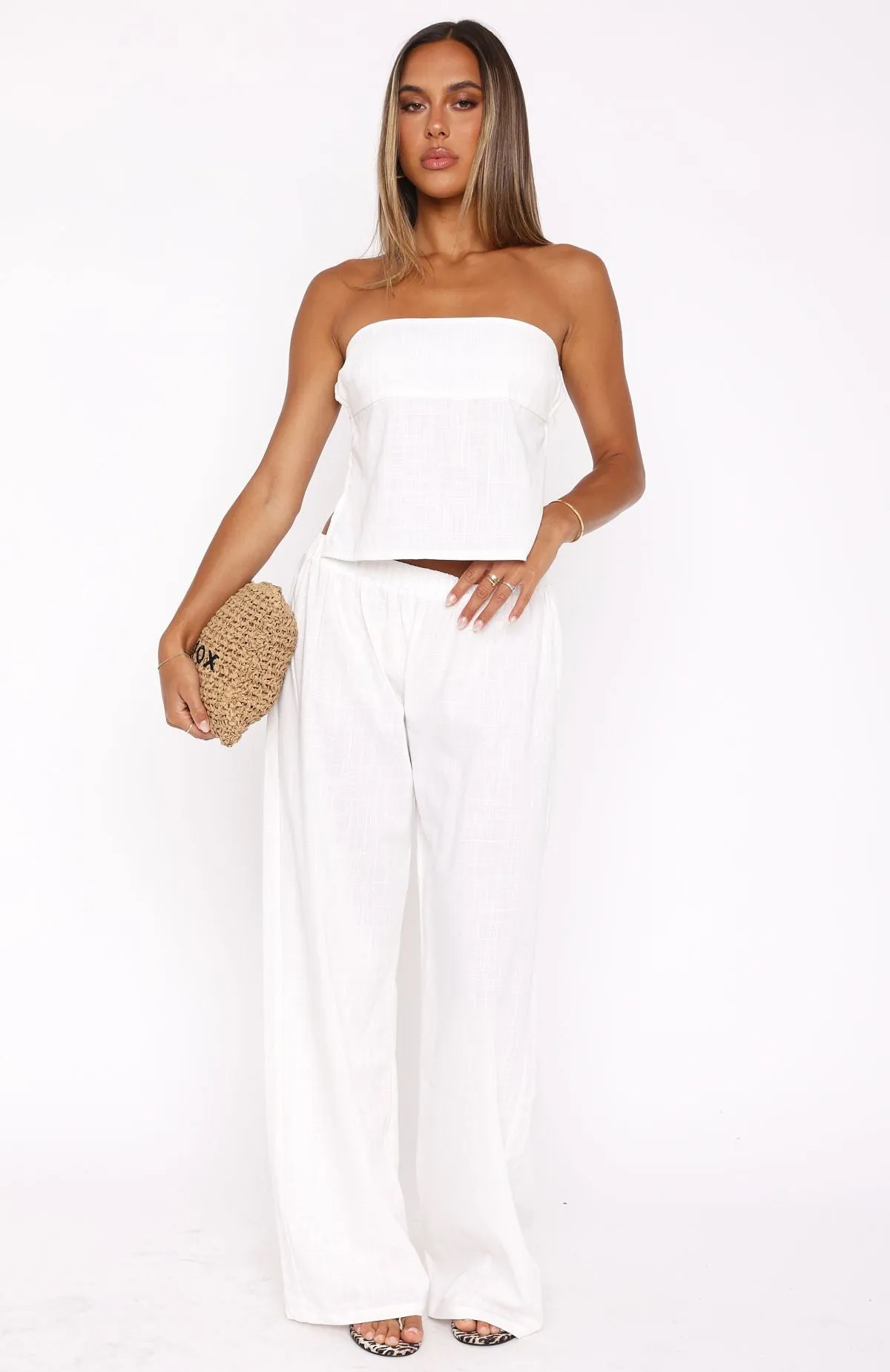 I Knew You'd Leave Pants White sold by White Fox Boutique product image thumbnail 2
