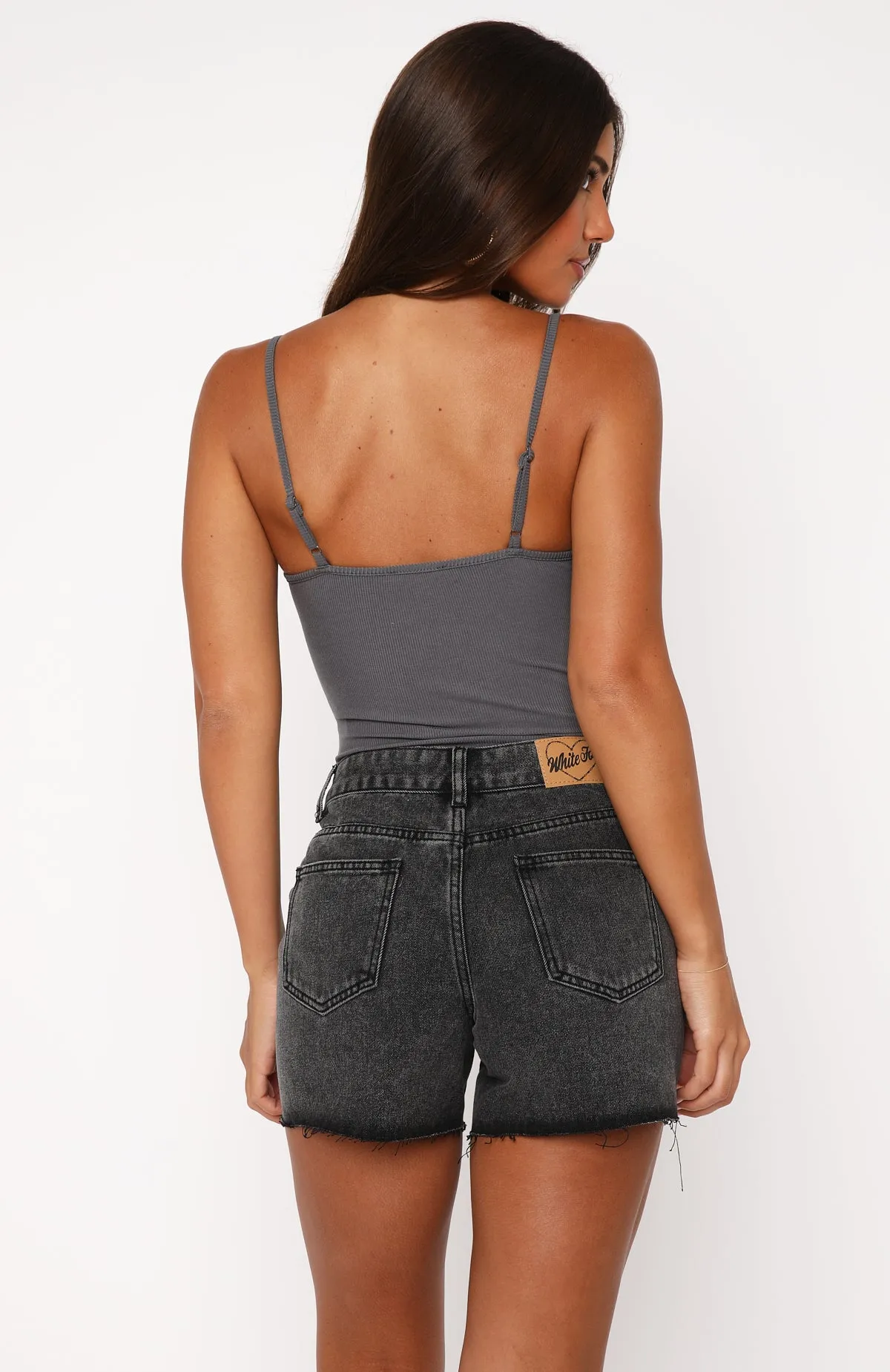 Not Meant To Be Denim Shorts Black Acid sold by White Fox Boutique product image thumbnail 4