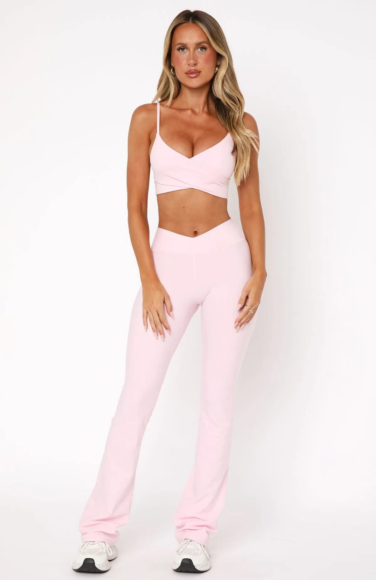 Wellness Flare Leggings Ballet Pink sold by White Fox Boutique product image thumbnail 2