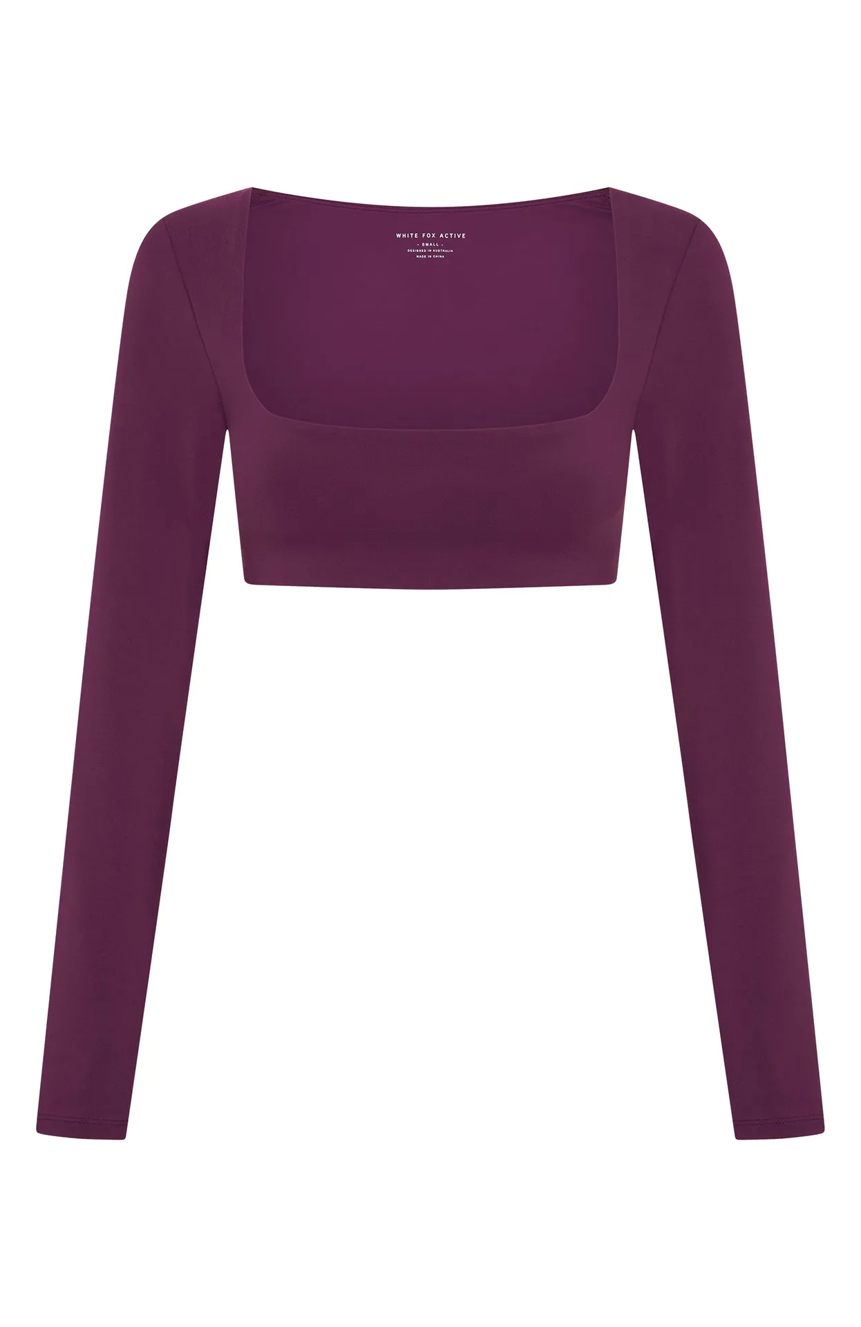 Thriving Long Sleeve Crop Plum sold by White Fox Boutique product image thumbnail 5