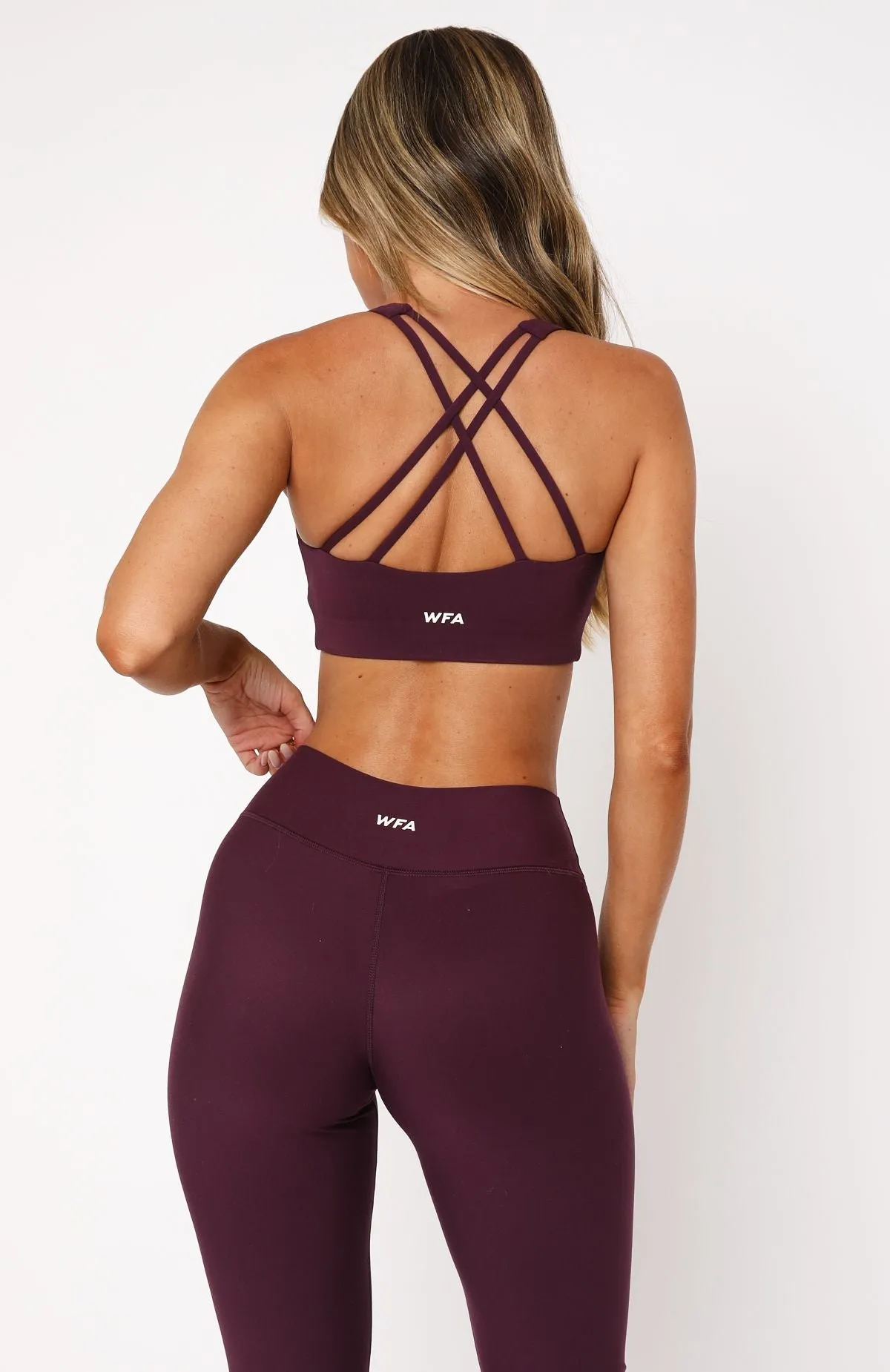 Stamina High Support Sports Bra Plum sold by White Fox Boutique product image thumbnail 4