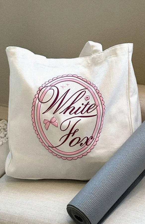 Pilates Princess Tote Bag Off White sold by White Fox Boutique product image thumbnail 3