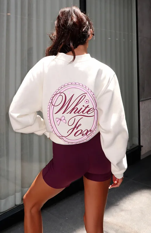 Meet At Sunrise Oversized Sweater Off White sold by White Fox Boutique