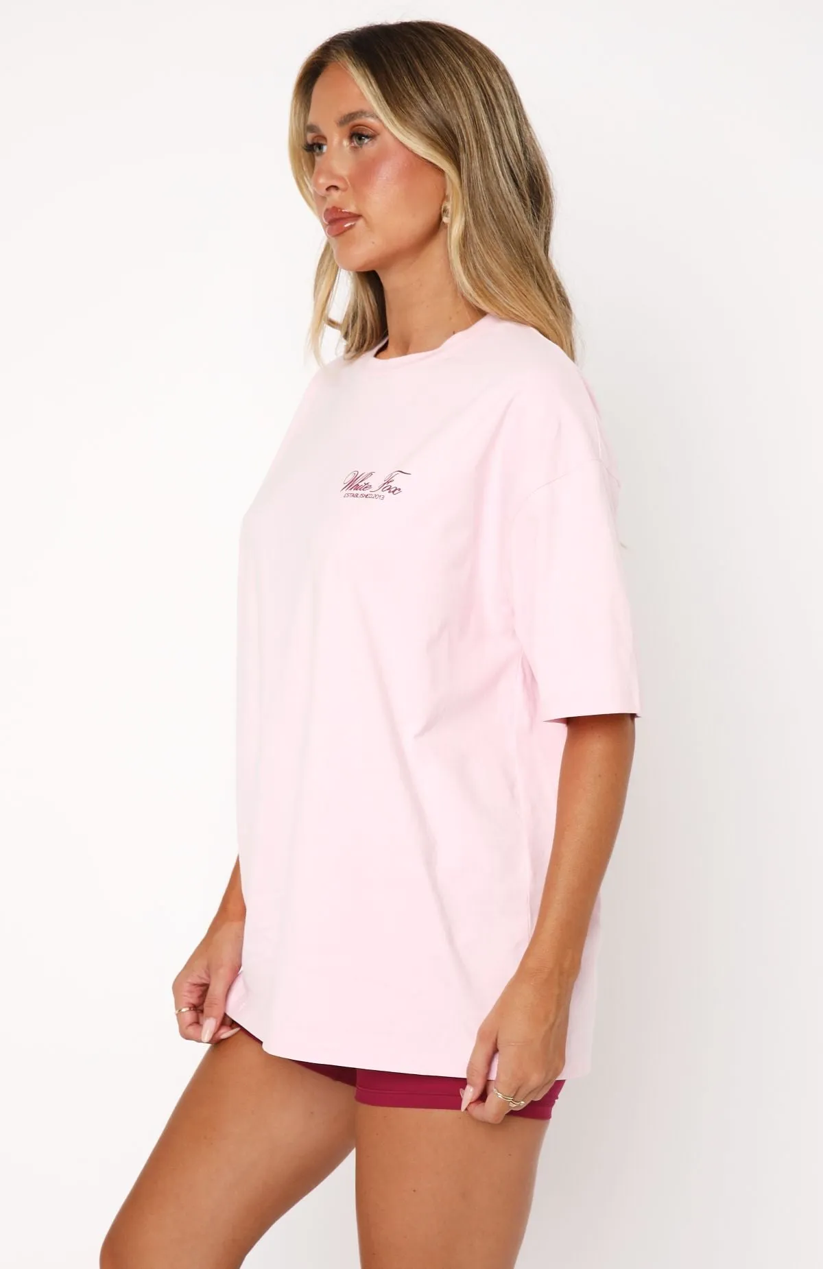 Health & Wellness Oversized Tee Pink sold by White Fox Boutique product image thumbnail 3