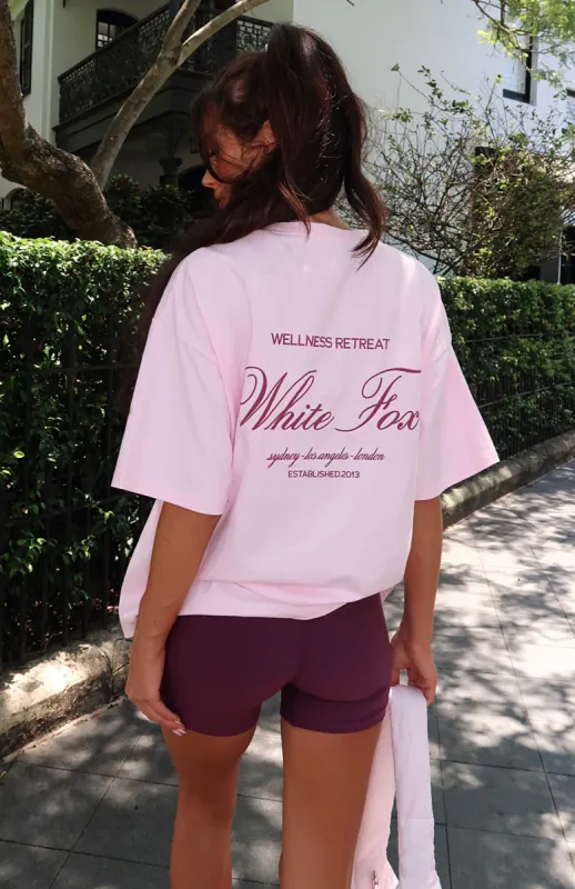 Health & Wellness Oversized Tee Pink sold by White Fox Boutique