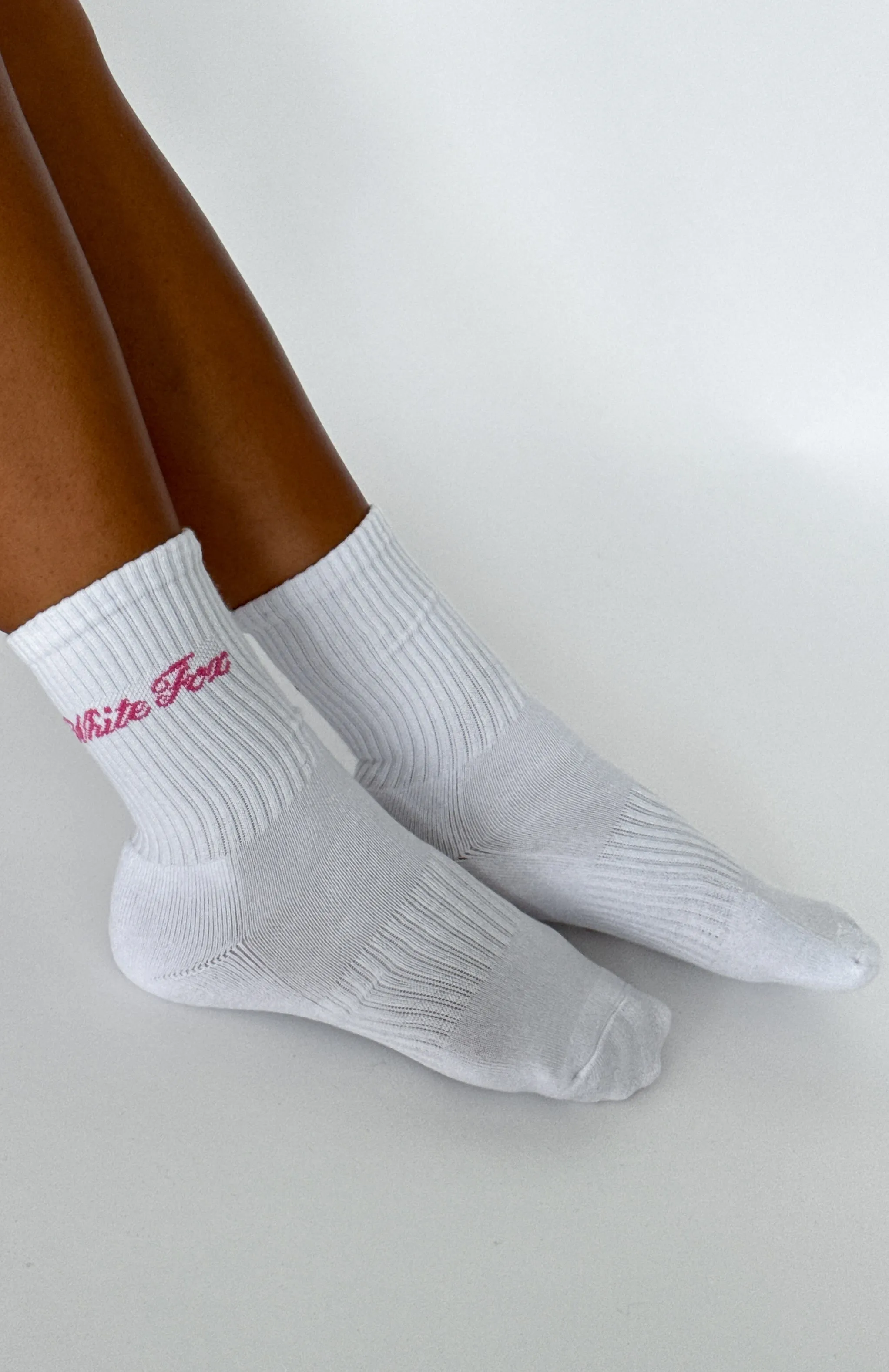 Walk The Same Socks White/Pink sold by White Fox Boutique product image thumbnail 3
