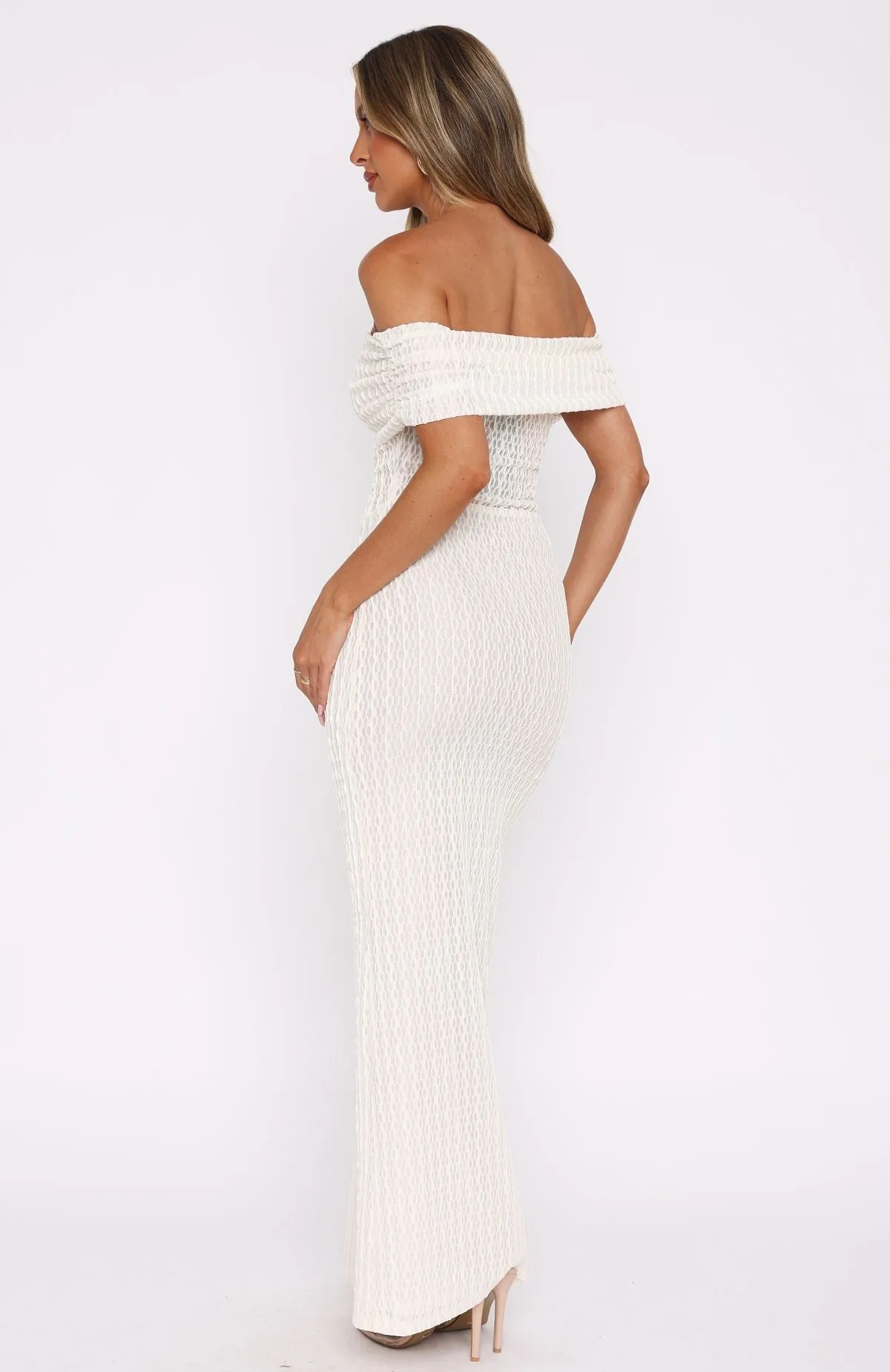 Unwritten Chapters Maxi Dress Off White sold by White Fox Boutique product image thumbnail 4