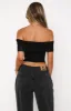 Show Out Mesh Top Black sold by White Fox Boutique