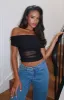 Show Out Mesh Top Black sold by White Fox Boutique