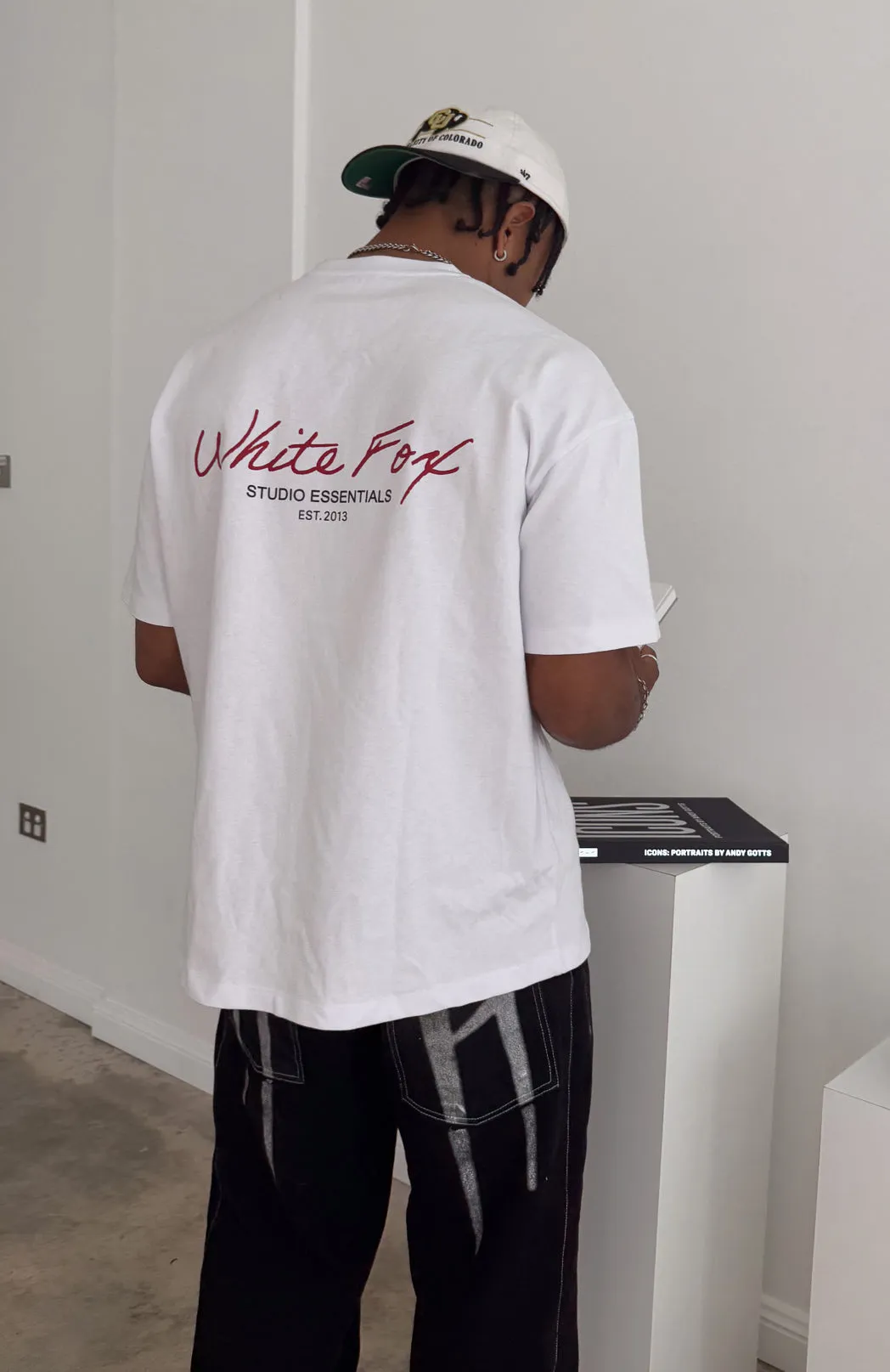 Studio Essentials Oversized Tee White sold by White Fox Boutique