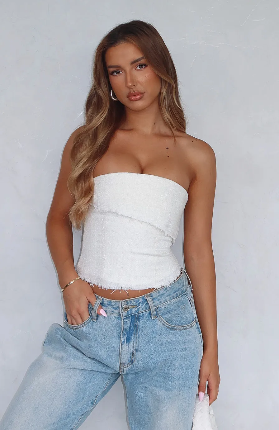 On The Outside Strapless Bustier Off White sold by White Fox Boutique product image thumbnail 5