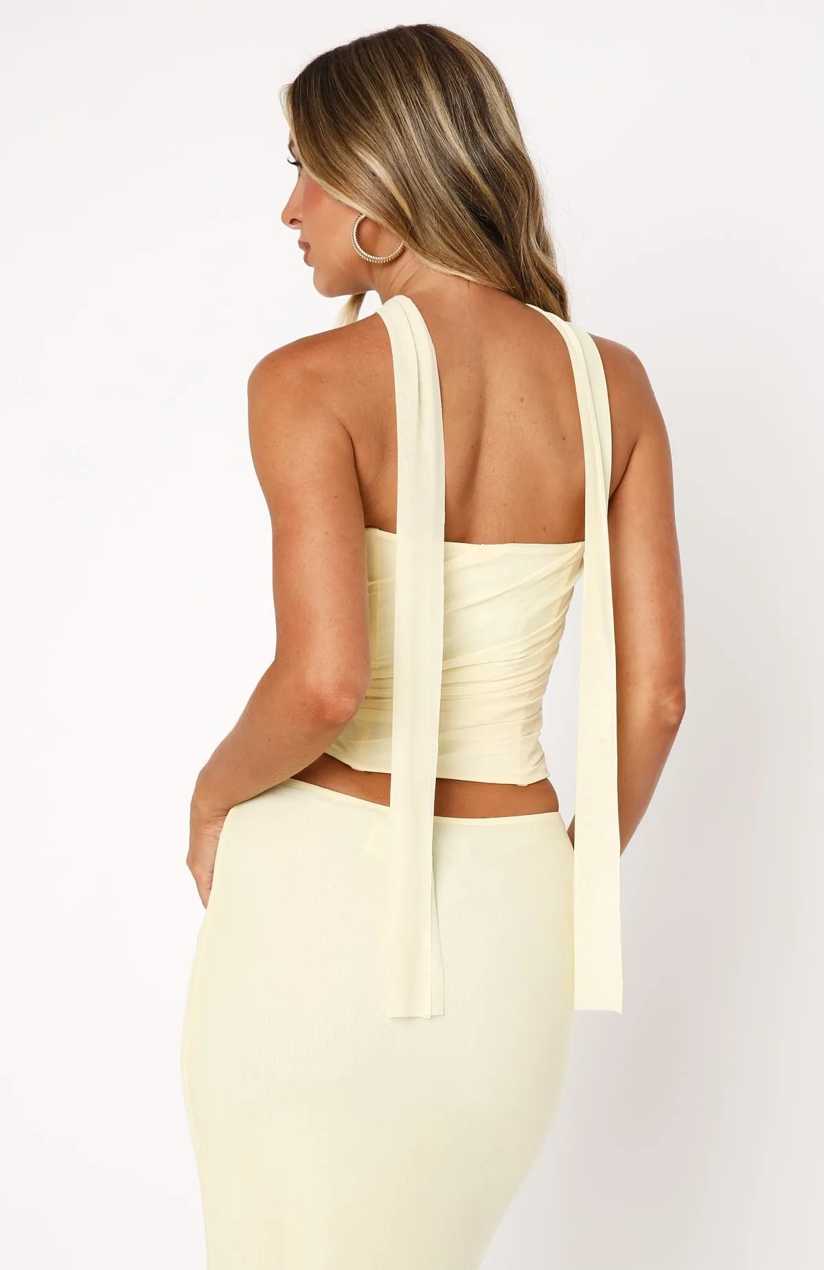 Lovers Lane Strapless Bustier Lemon sold by White Fox Boutique product image thumbnail 4