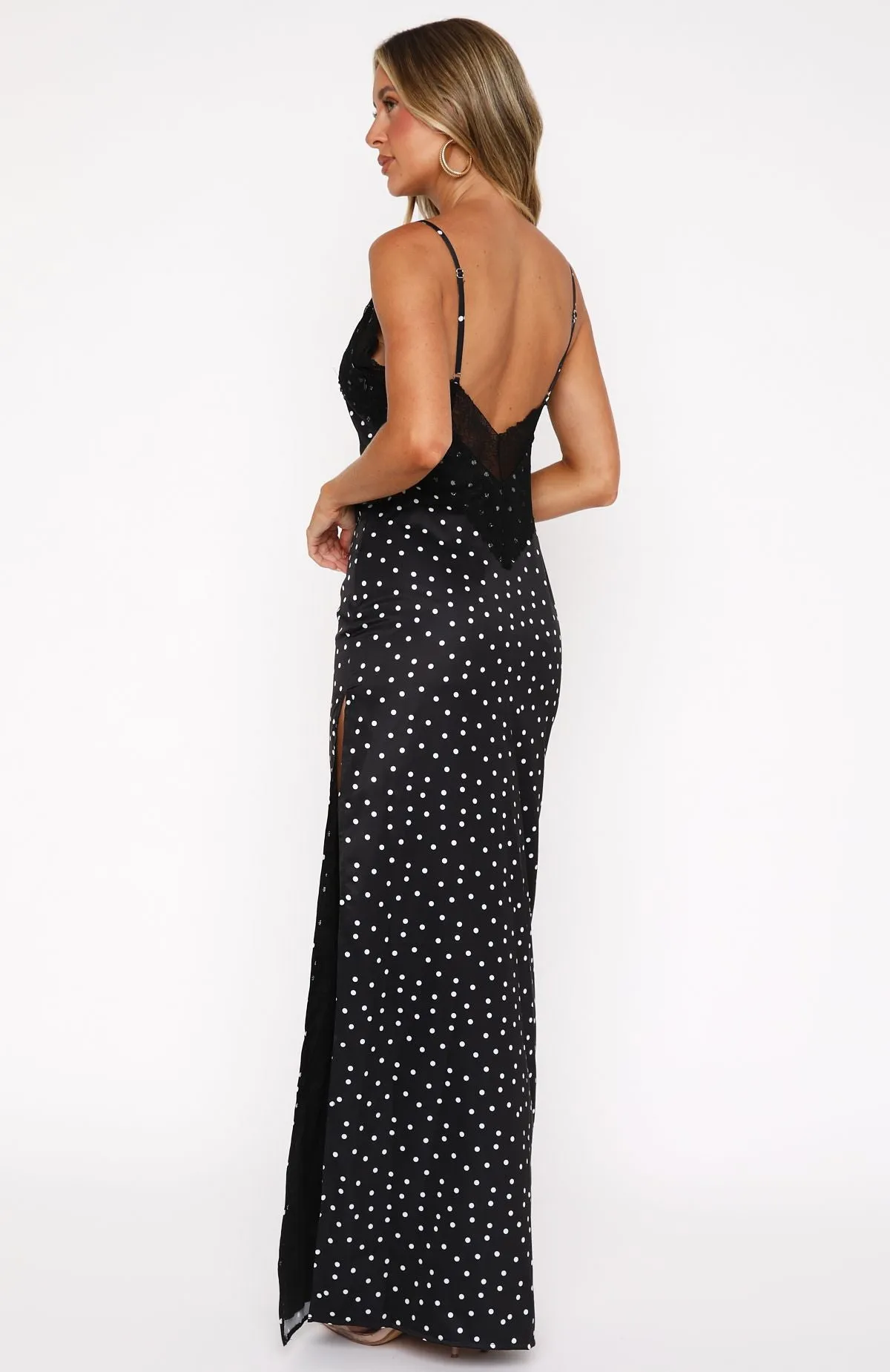 Keep Me Sweet Maxi Dress Polka Dot sold by White Fox Boutique product image thumbnail 4