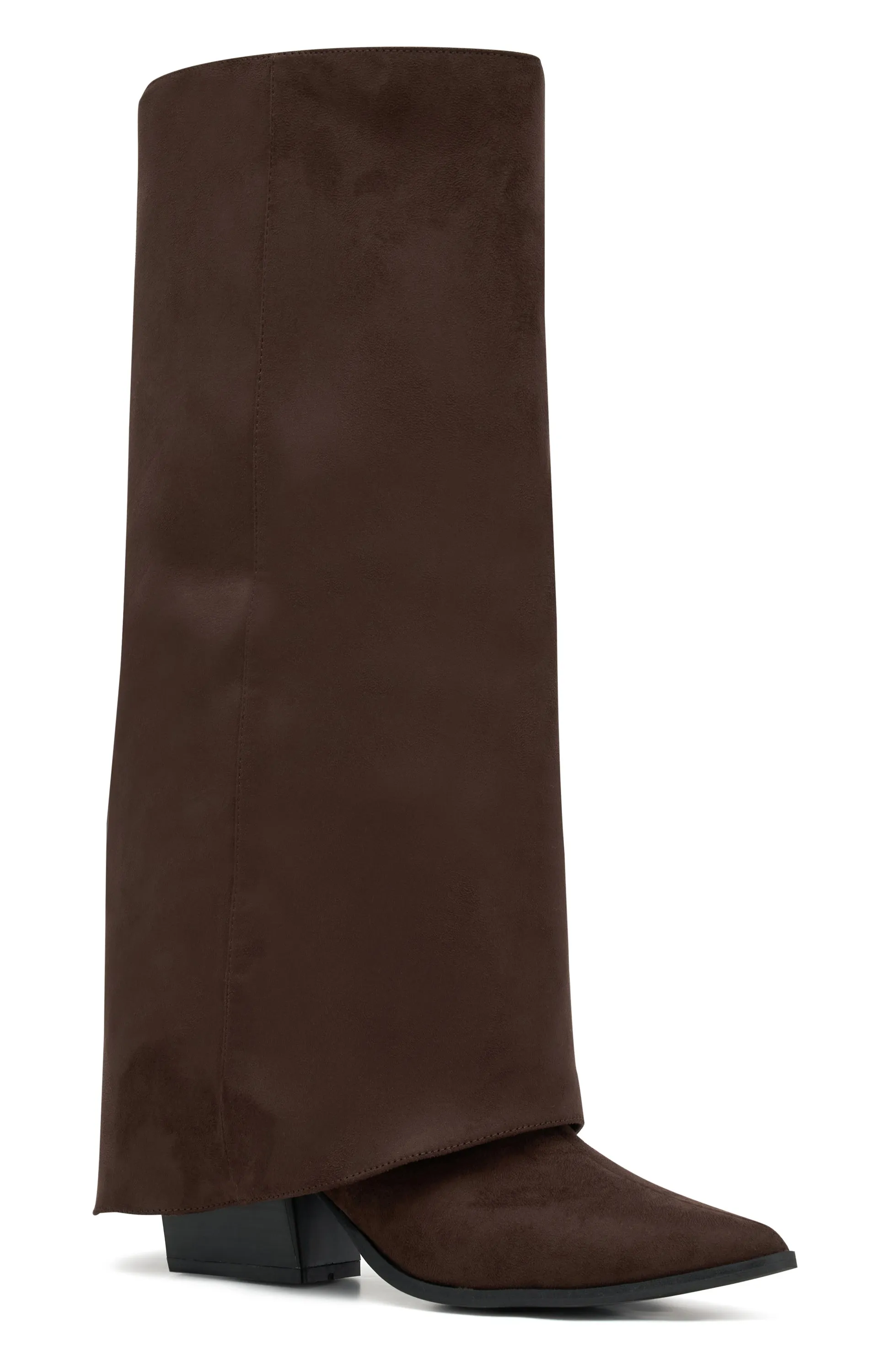 I'm That Girl Knee High Boots Chocolate Faux Suede sold by White Fox Boutique product image thumbnail 2