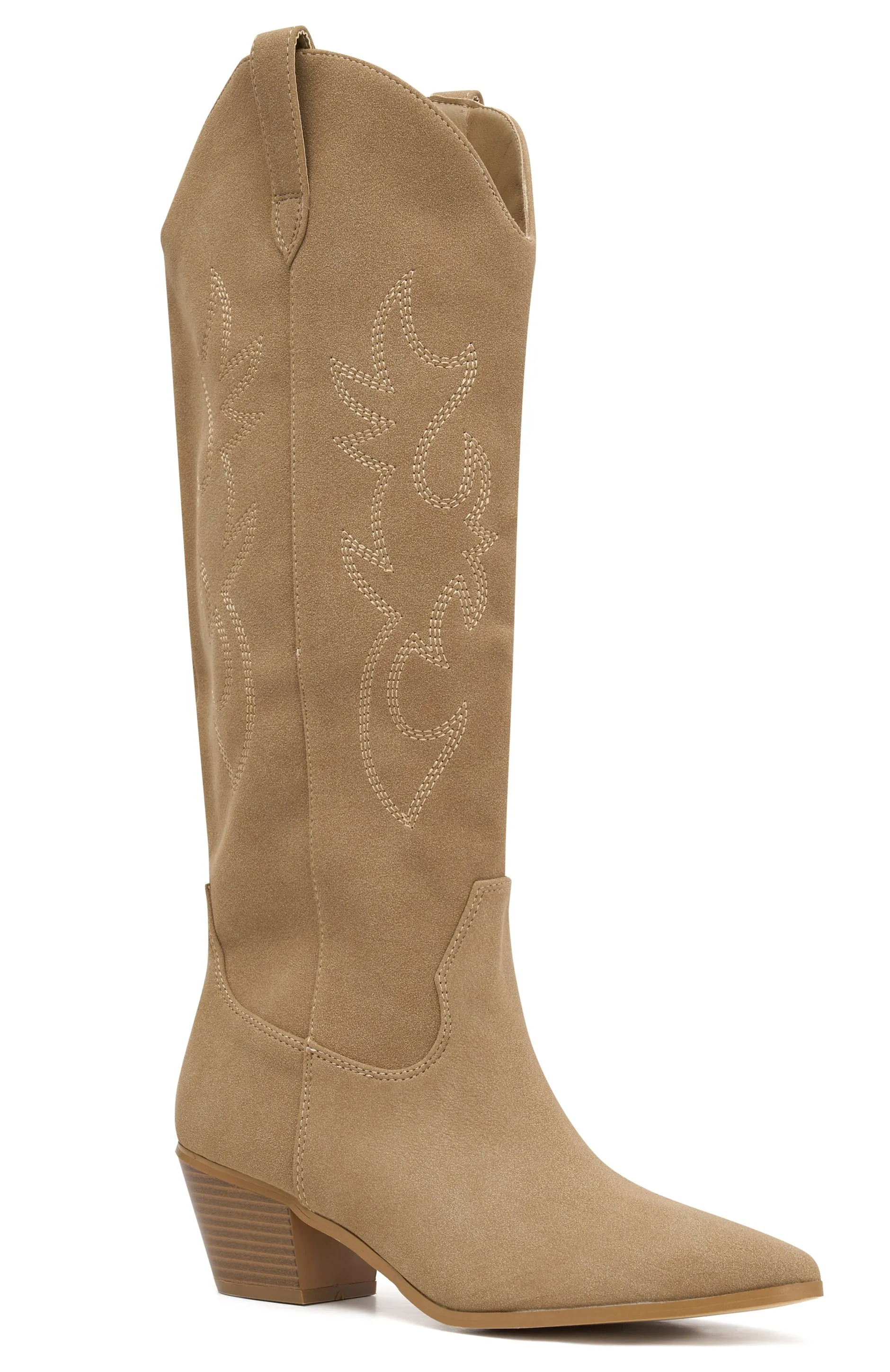 Elizabeth Cowboy Boots Light Tan sold by White Fox Boutique product image thumbnail 3