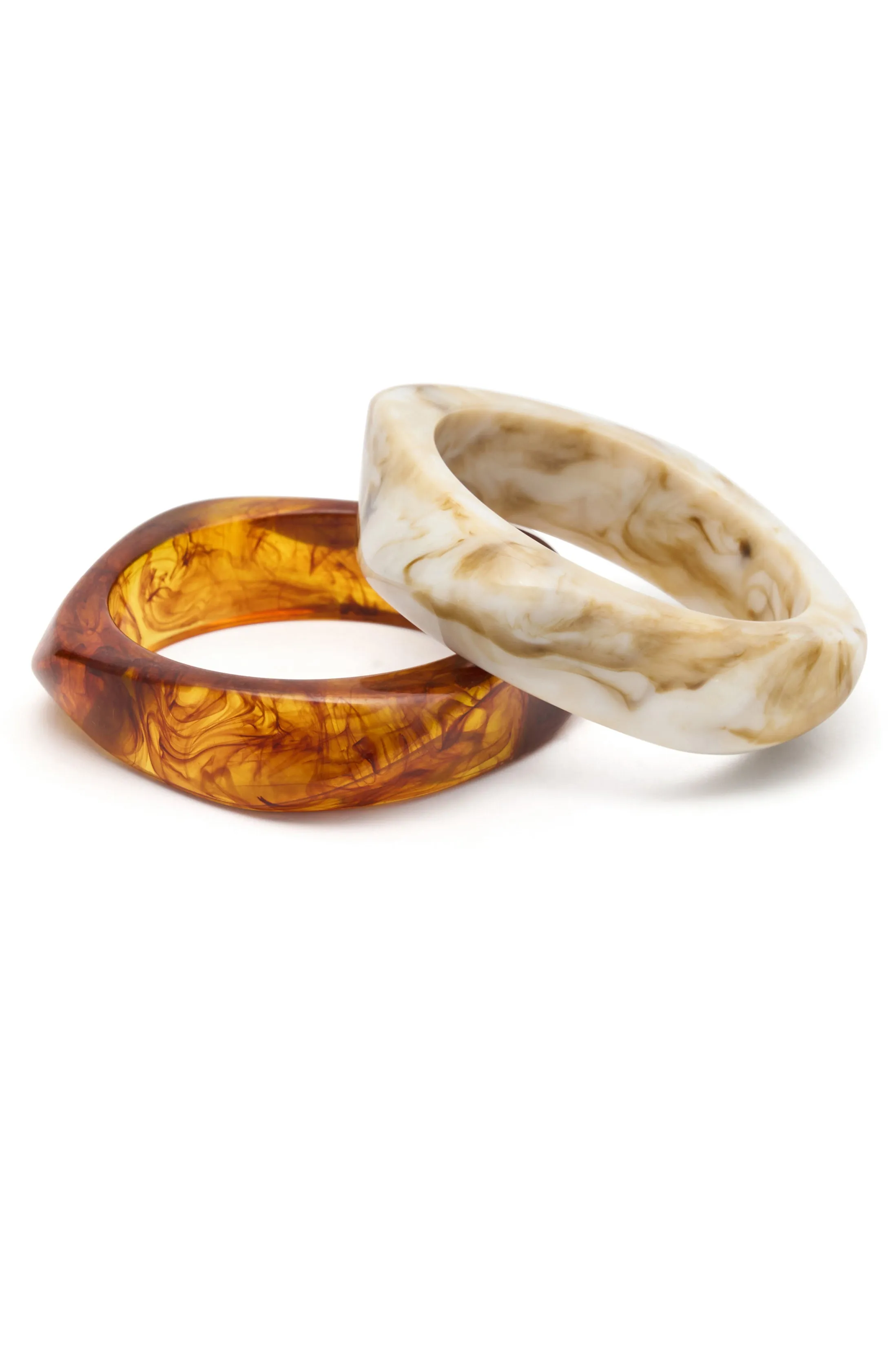 Florentin Bracelet Set Caramel Marble sold by White Fox Boutique product image thumbnail 2