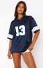 Friday Night Lights Oversized Jersey Navy sold by White Fox Boutique